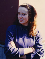 1987~1995 イギリス人英会話講師 ナタリー・ジェニングス先生 彼女の写真つき英会話広告のキャッチフレーズ「英会話をありがとう。」でたくさんの生徒を集めてくれました ナタリー